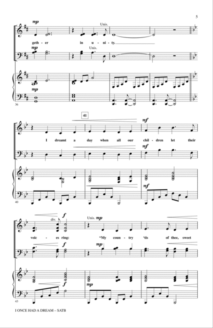 I Once Had A Dream I Once Had A Dream 4-Part scores gallery preview page 4