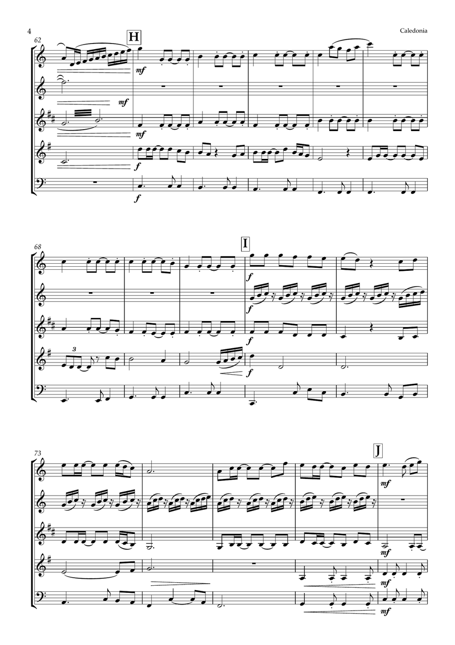 Caledonia Woodwind Quintet scores gallery preview page 4