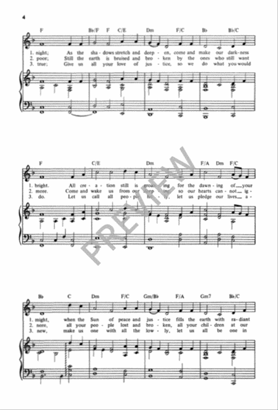 God of Day and God of Darkness Unison Choir scores gallery preview page 5