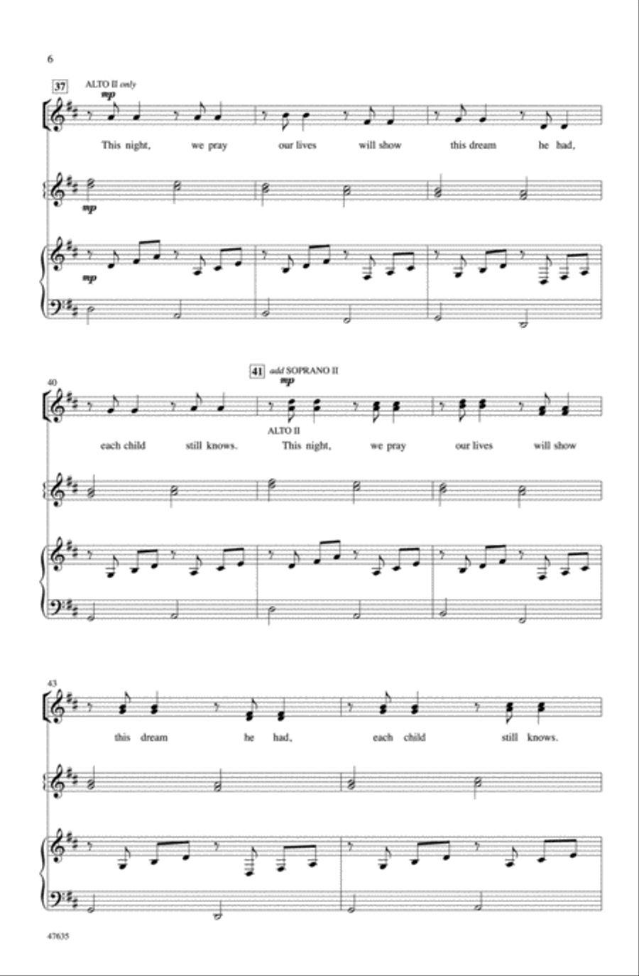 Christmas Canon Choir scores gallery preview page 4