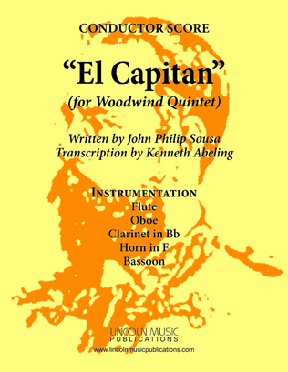 Book cover for March - El Capitan (for Woodwind Quintet)