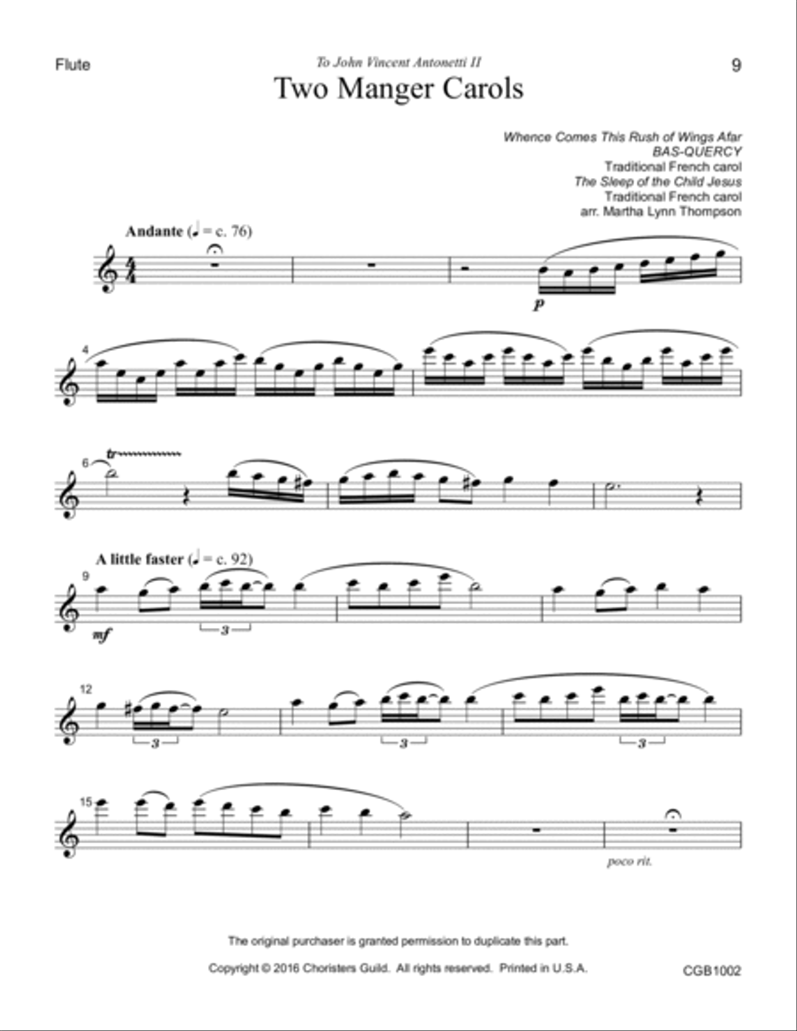 Two Manger Carols Two Manger Carols Handbell Choir scores gallery preview page 4