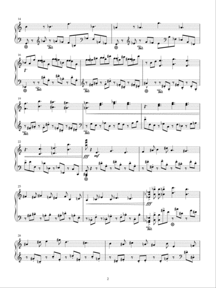 Toccata (2010) Toccata (2010) Piano Solo scores gallery preview page 2