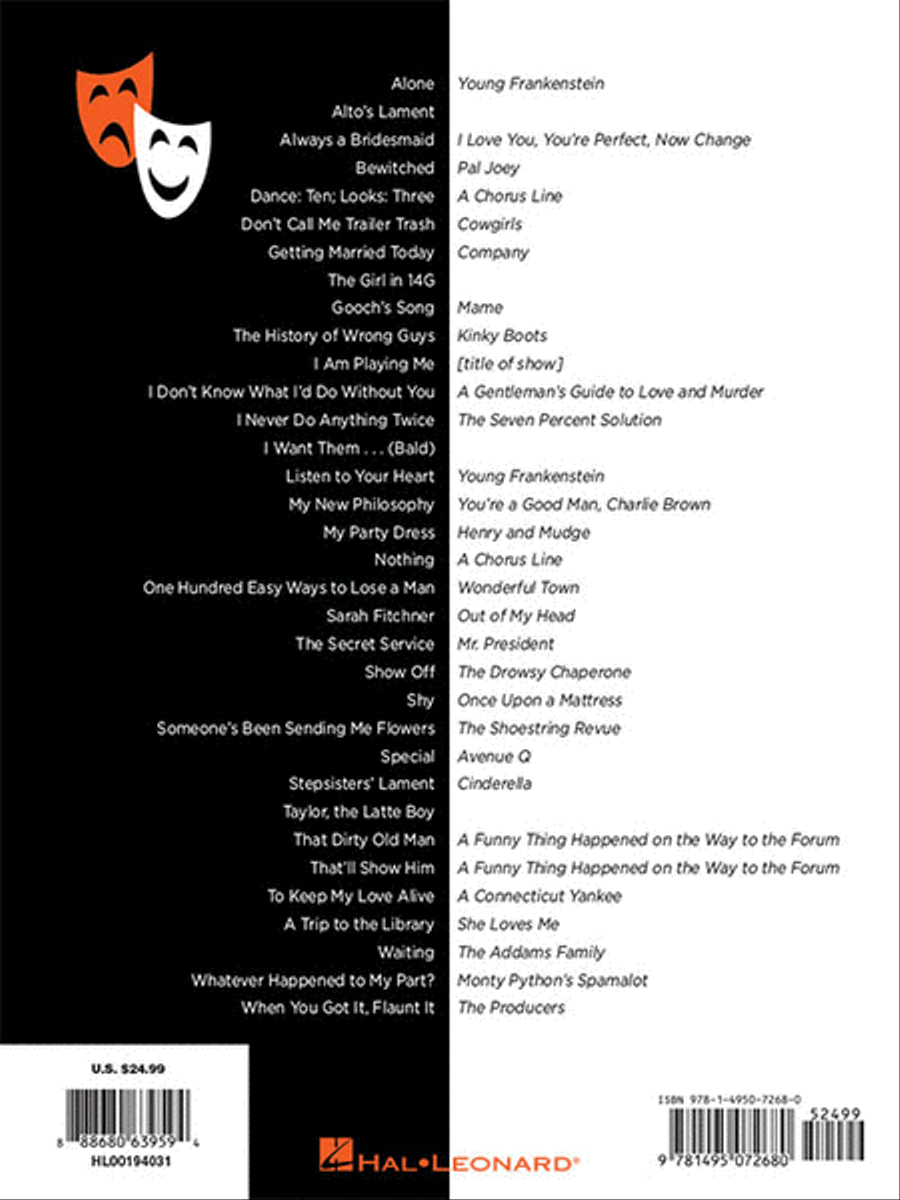 Theatre and Cabaret Comedy Songs - Women's Edition Voice scores gallery preview page 6