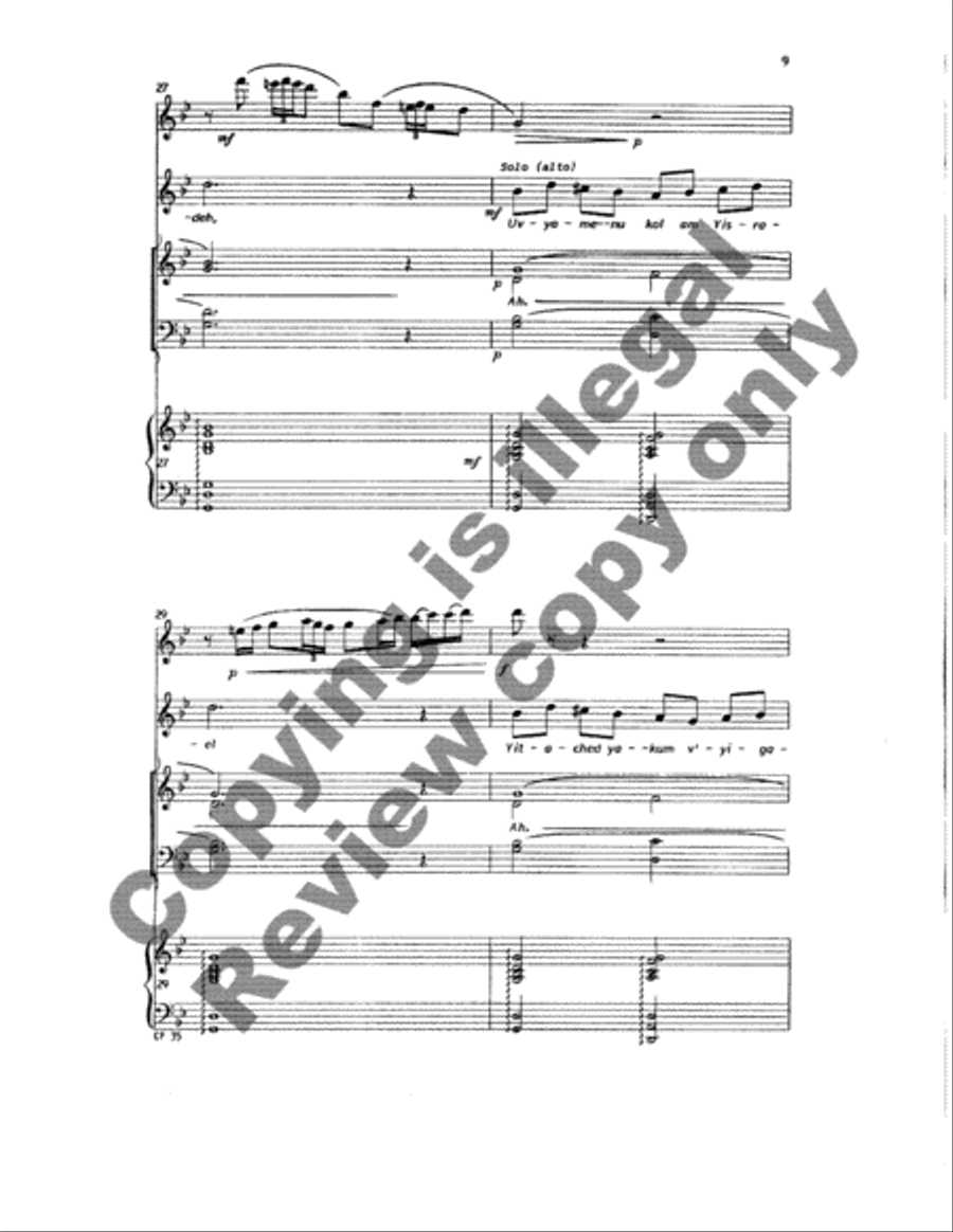 A Song for Chanukah (Full/Choral Score) image number null