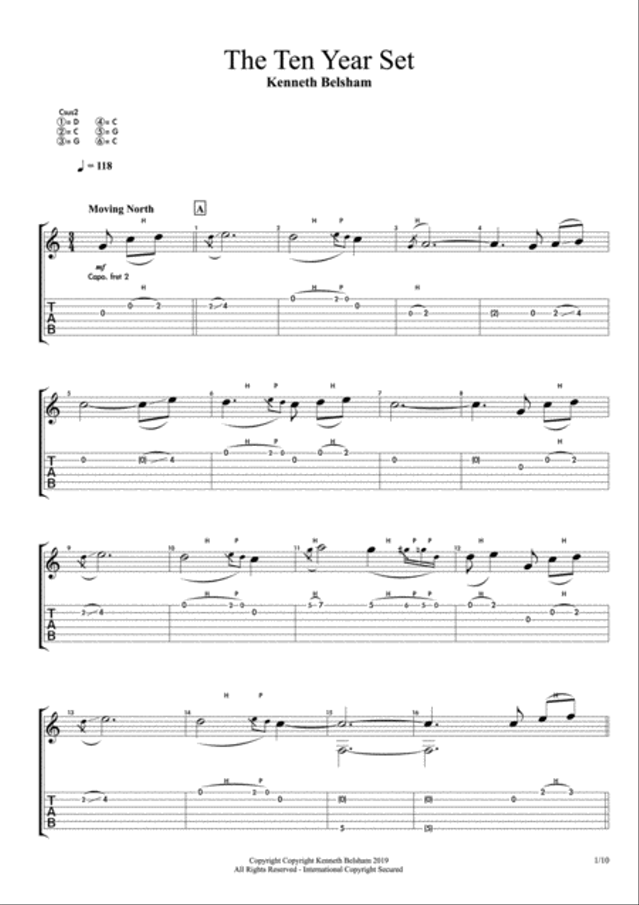 The Ten Year Set - Celtic Guitar Small Ensemble scores gallery preview page 2