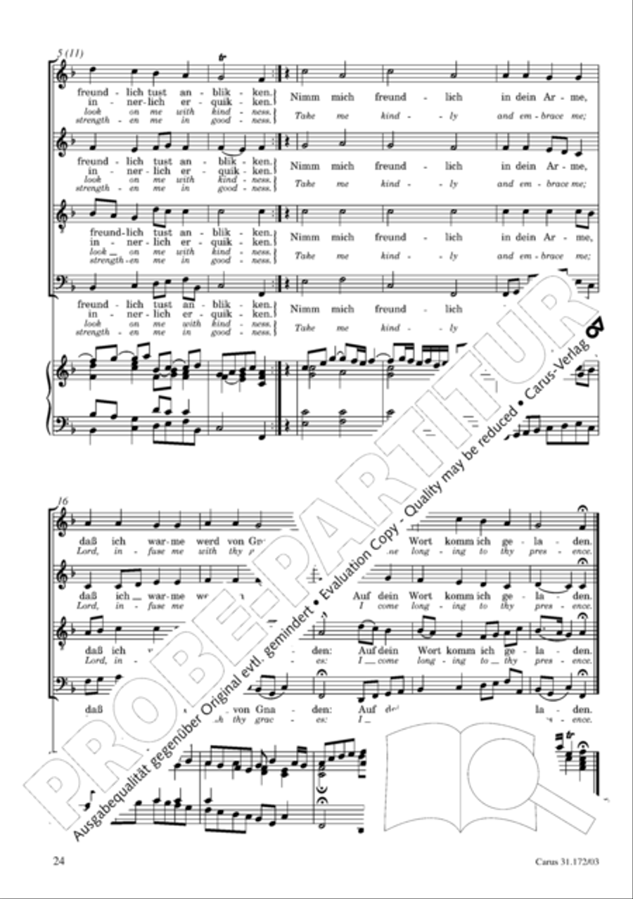 Sound forth, now with singing (Erschallet, ihr Lieder) 4-Part scores gallery preview page 25