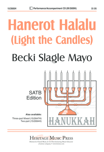 Hanerot Halalu (Light the Candles) by Becki Slagle Mayo 4-Part - Digital Sheet Music