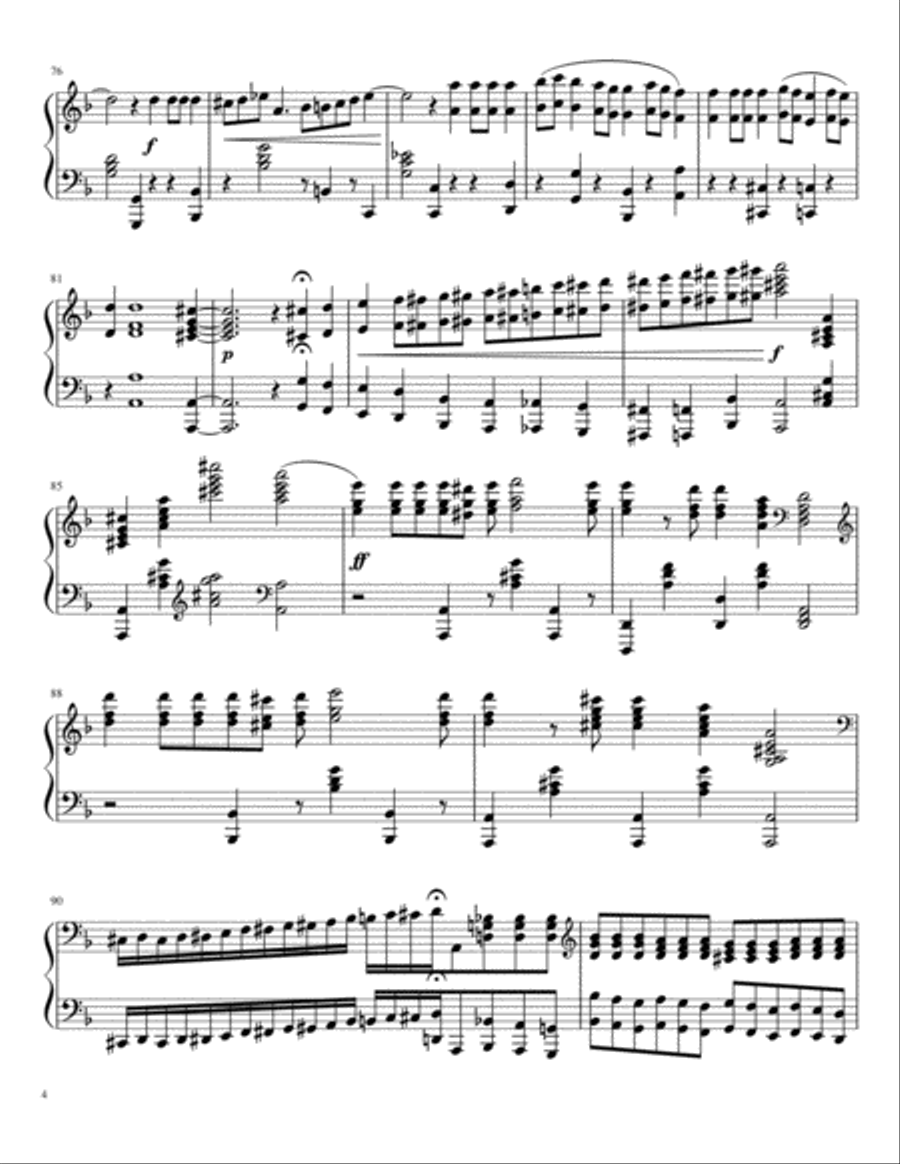 Ballade No. 1 Piano Solo scores gallery preview page 4