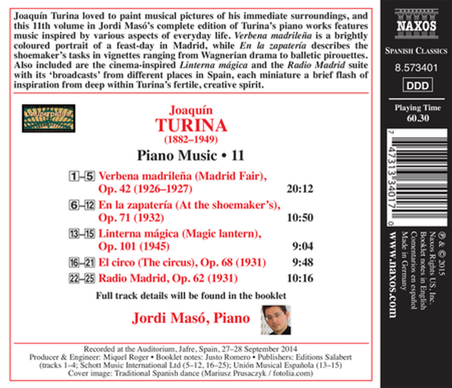 Turina: Piano Music, Vol. 11 image number null