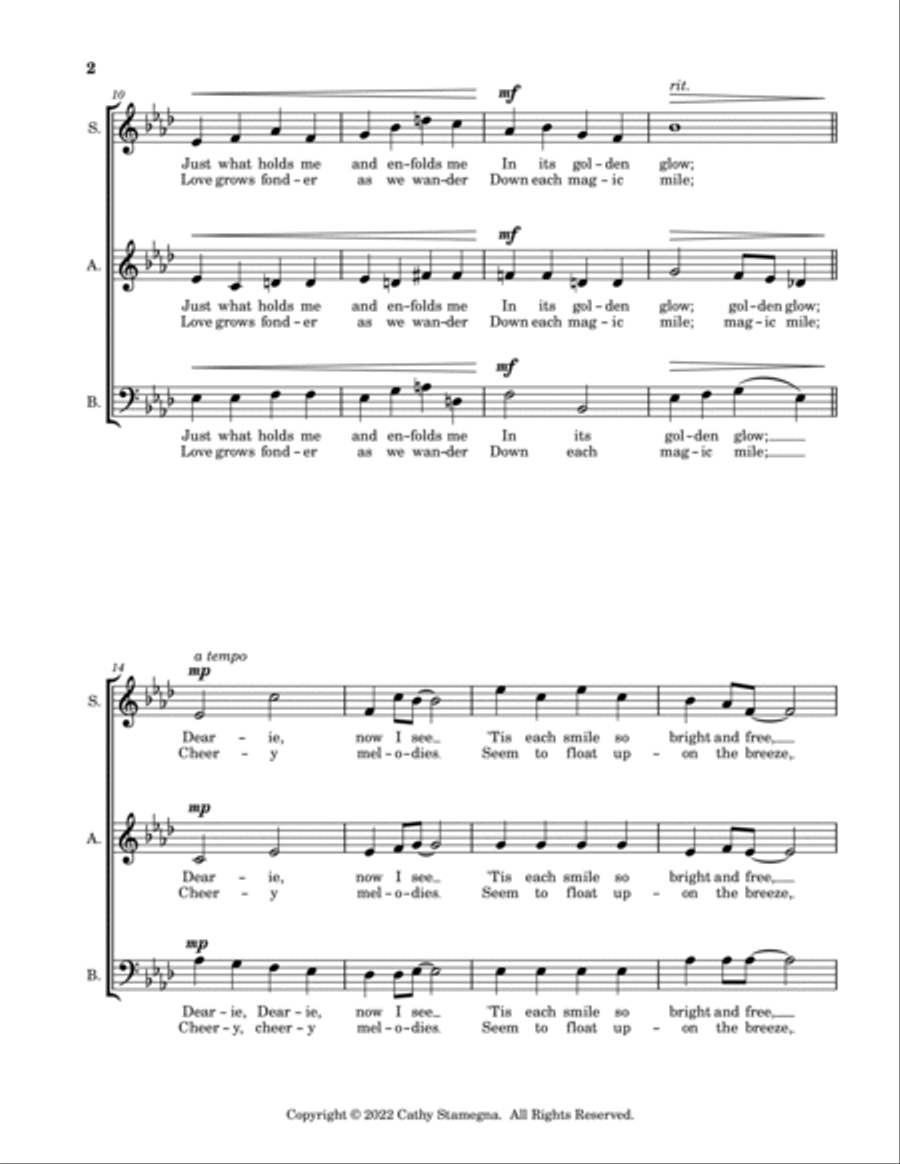 Smiles (SAB, a cappella) Smiles (SAB, a cappella) 3-Part scores gallery preview page 3