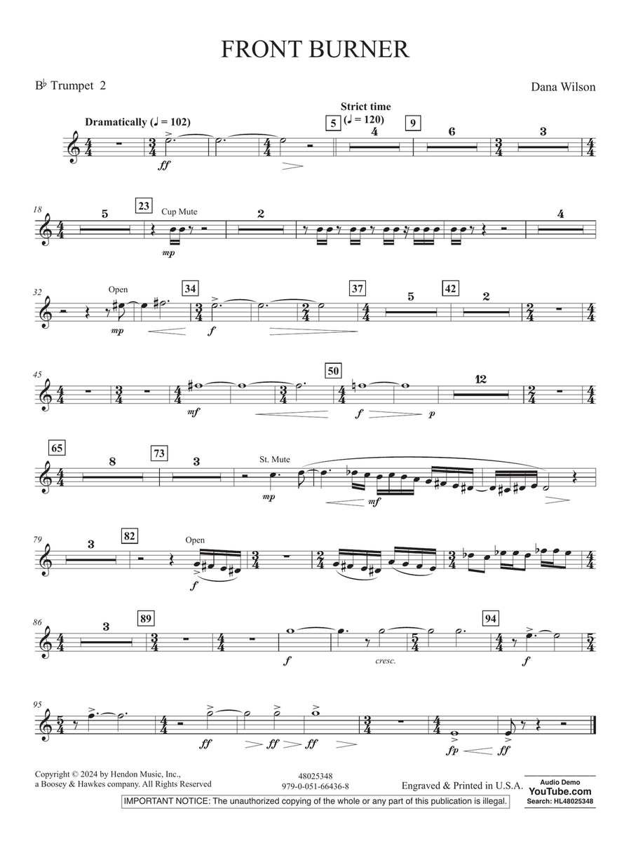 Front Burner - Bb Trumpet 2