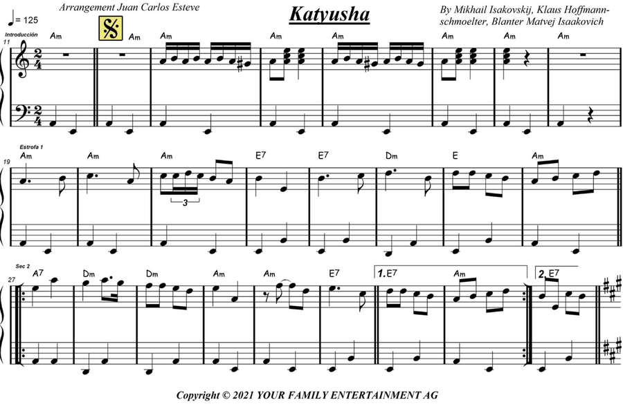 Katyusha accordion hot sale