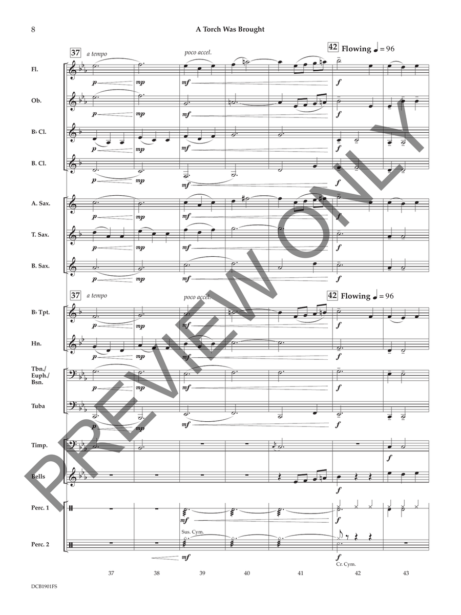 A Torch Was Brought Concert Band scores gallery preview page 9