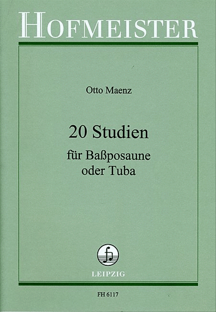 20 Studien für Bassposaune Trombone scores gallery preview page 1