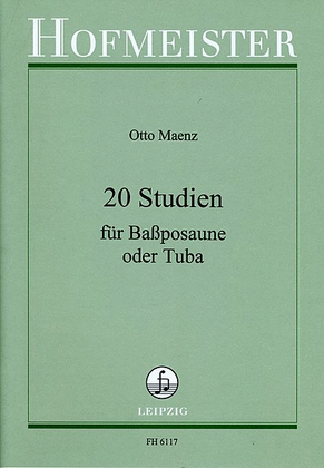 Book cover for 20 Studien fur Bassposaune