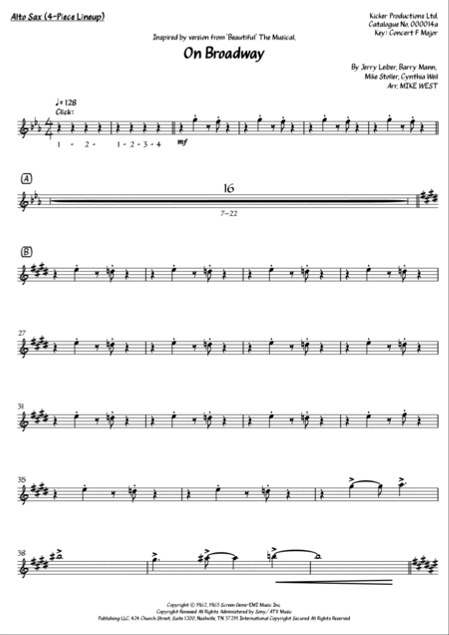 On Broadway Small Ensemble scores gallery preview page 5