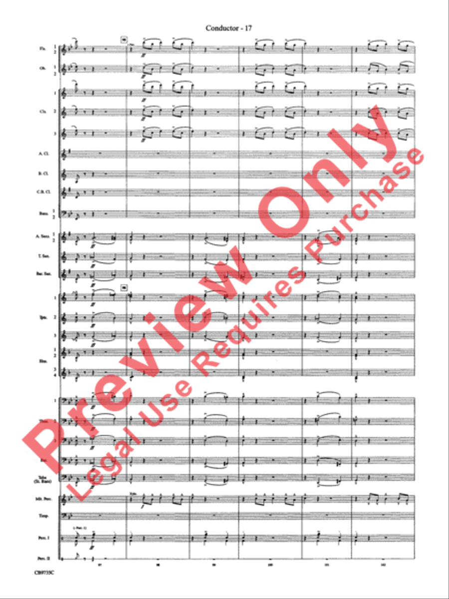 Strike Up the Band Concert Band scores gallery preview page 20