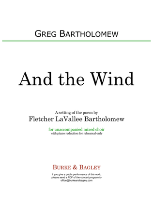 Book cover for And the Wind
