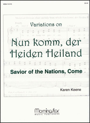 Book cover for Variations on Nun komm, der Heiden Heiland