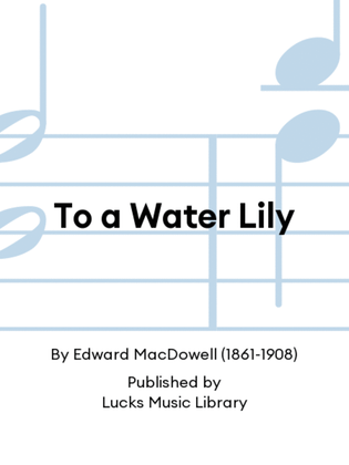 Book cover for To a Water Lily