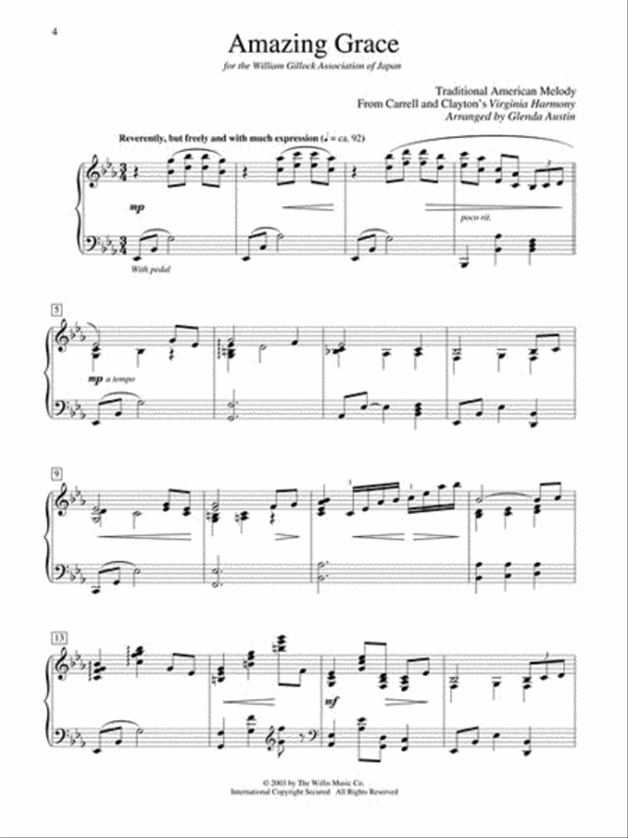 Solos for the Sanctuary – Hymns Piano Solo scores gallery preview page 3