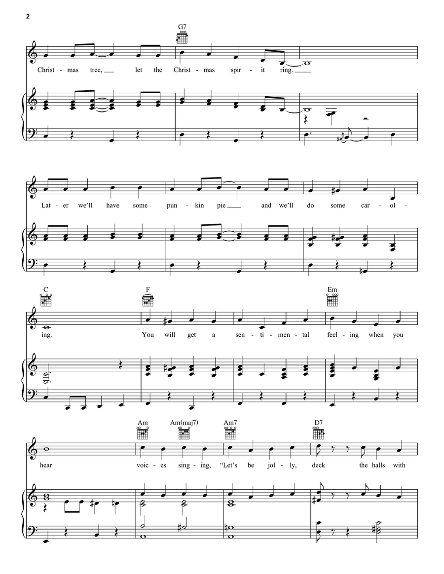 Rockin' Around The Christmas Tree Acoustic Guitar scores gallery preview page 2
