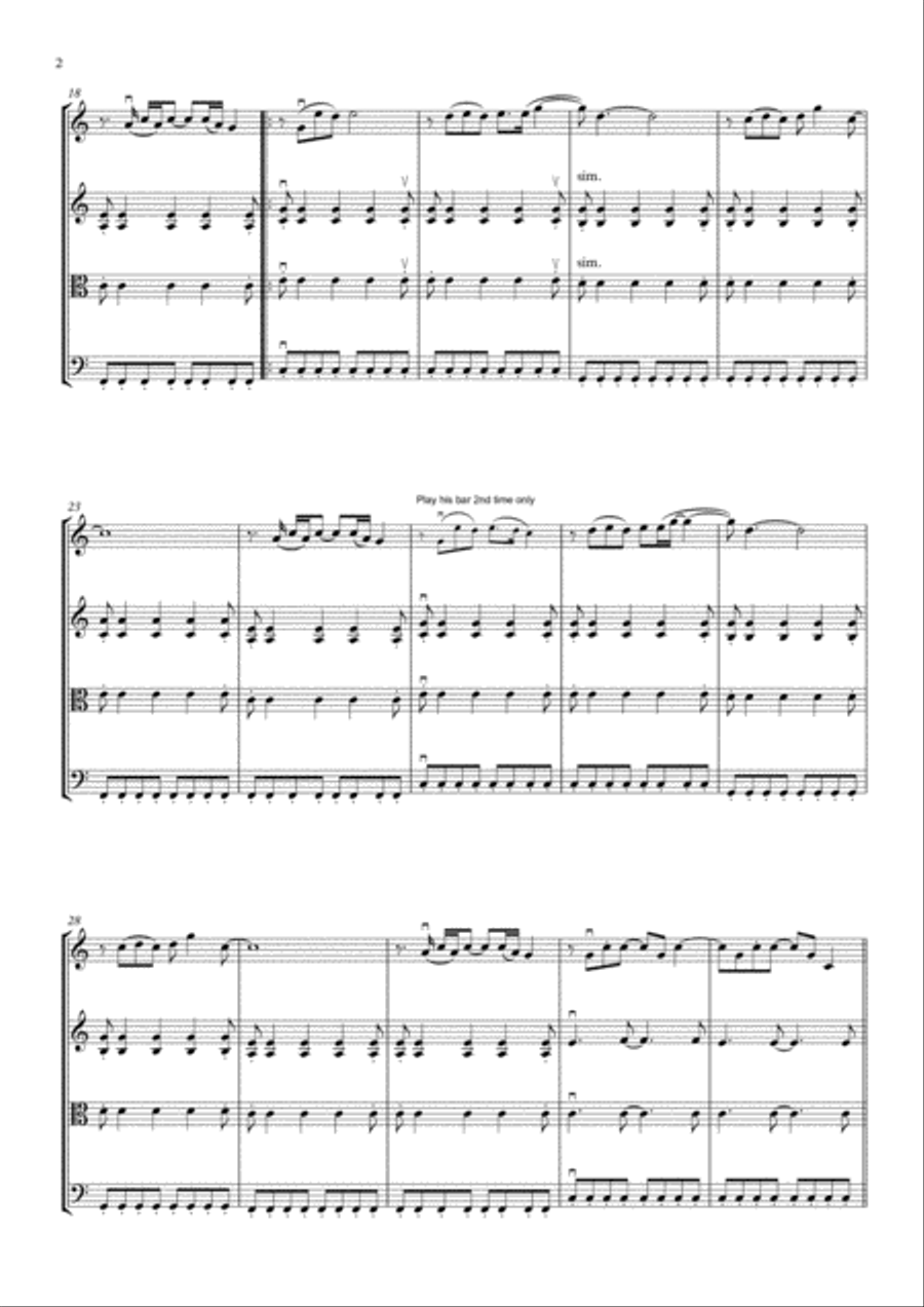 Yellow String Quartet scores gallery preview page 6