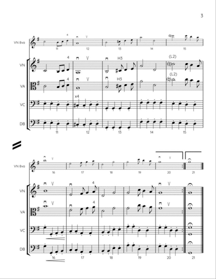 Pomp & Circumstance String Orchestra scores gallery preview page 3