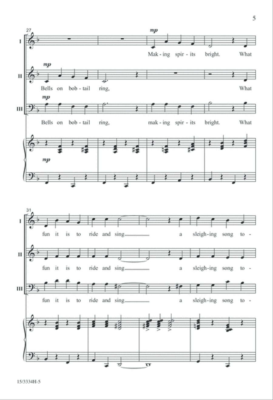 A Jolly, Jingling Carol Medley 3-Part scores gallery preview page 5