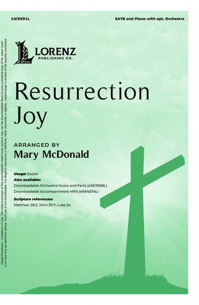 Resurrection Joy by Mary McDonald - 4-Part - Digital Sheet Music ...