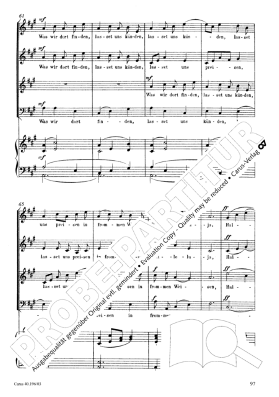 Die Geburt Christi SSA scores gallery preview page 98