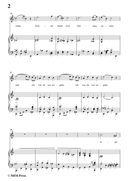Schubert-An die Türen will ich schleichen Op.12 No.3 in a minor,for vioce and piano image number null