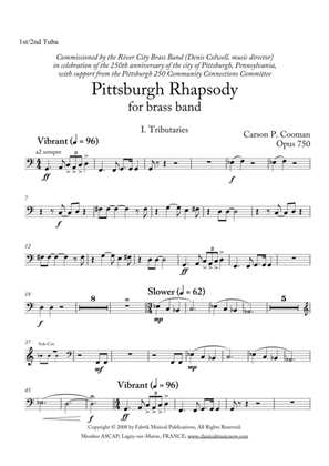 Carson Cooman: Pittsburgh Rhapsody (2008) for brass band, 1st-2nd Tuba part