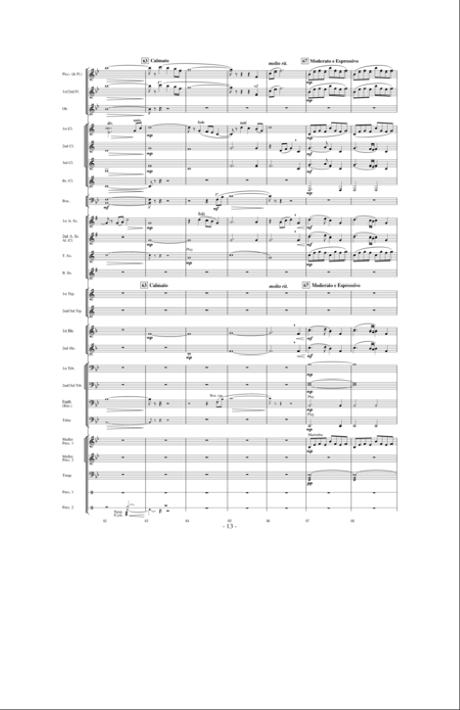 High Country Celebration Concert Band scores gallery preview page 12