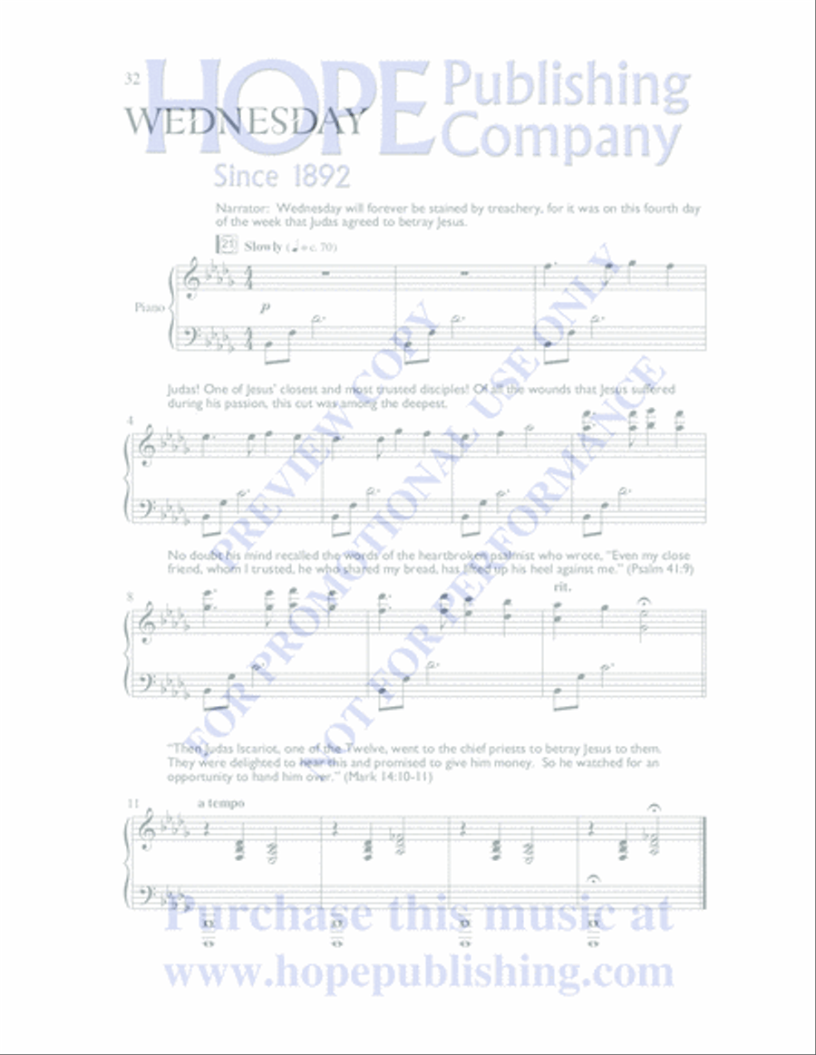 The Seven Last Days 4-Part scores gallery preview page 35