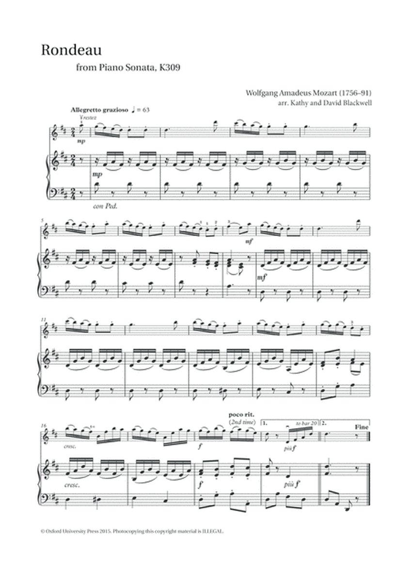 Rondeau: from Piano Sonata, K309