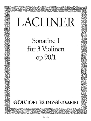Book cover for Sonatina no. 1 for 3 violins