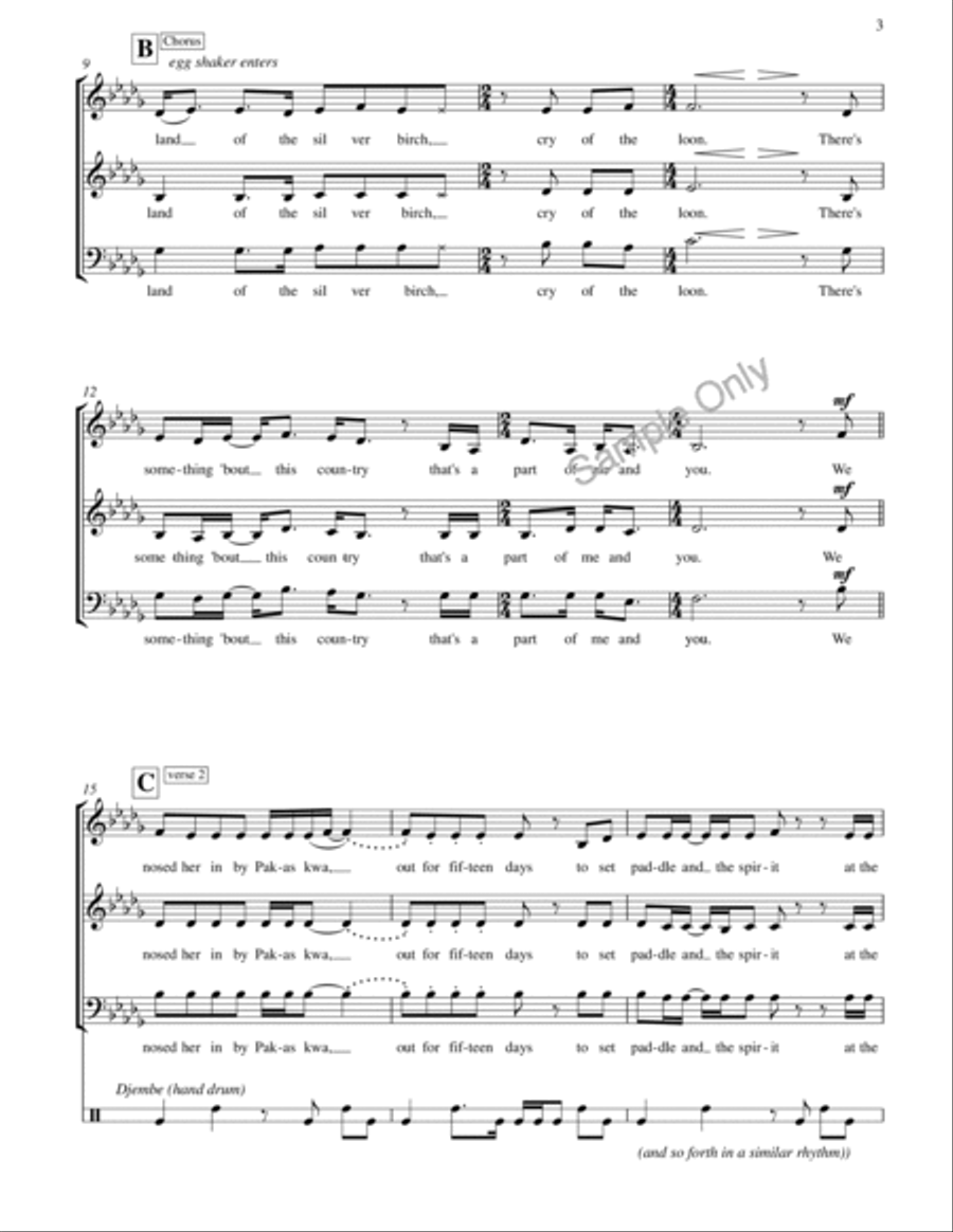 Woodsmoke And Oranges Woodsmoke And Oranges 4-Part scores gallery preview page 3