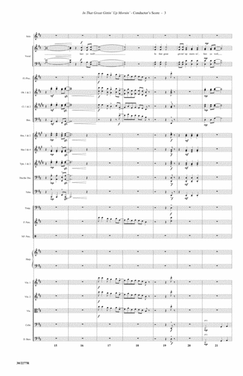 Spirit Suite - Full Orchestra Score and Parts