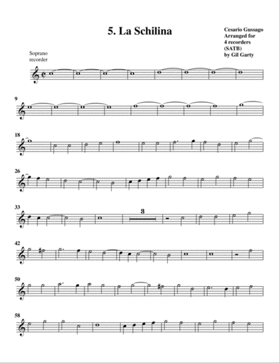 Sonata no.5 a4 (28 Sonate a quattro, sei et otto, con alcuni concerti (1608)) 
