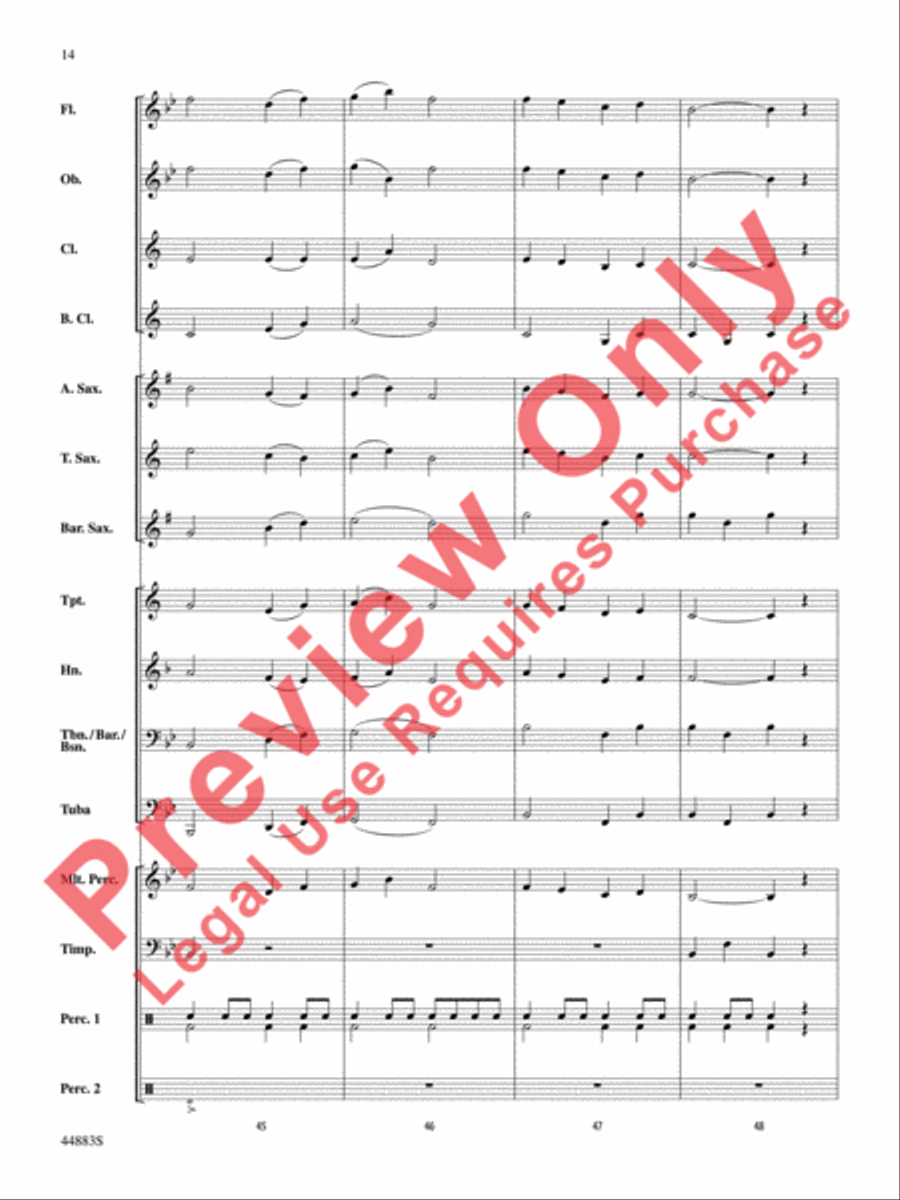 Heritage and Reflection Concert Band scores gallery preview page 15