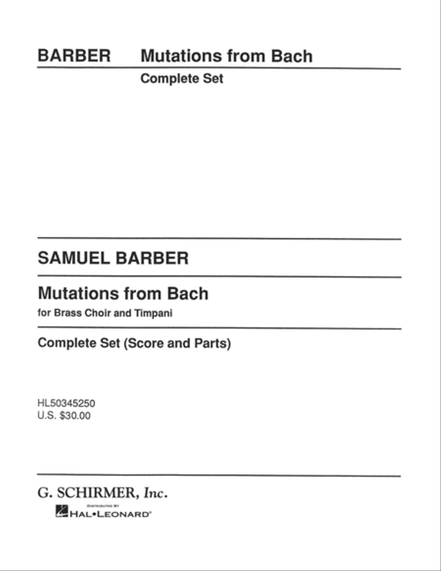 Mutations from Bach Brass Ensemble scores gallery preview page 1