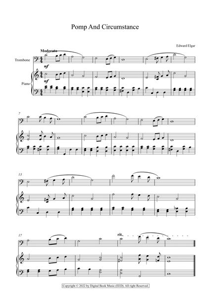 Pomp And Circumstance - Edward Elgar (Trombone + Piano)
