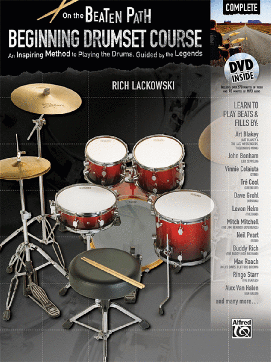 On the Beaten Path -- Beginning Drumset Course, Complete Drum Set scores gallery preview page 1
