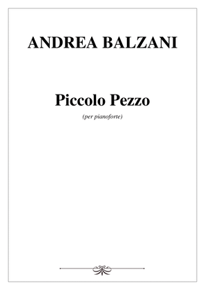 🎼 Piccolo Pezzo [PIANO SCORE] (foglio album)