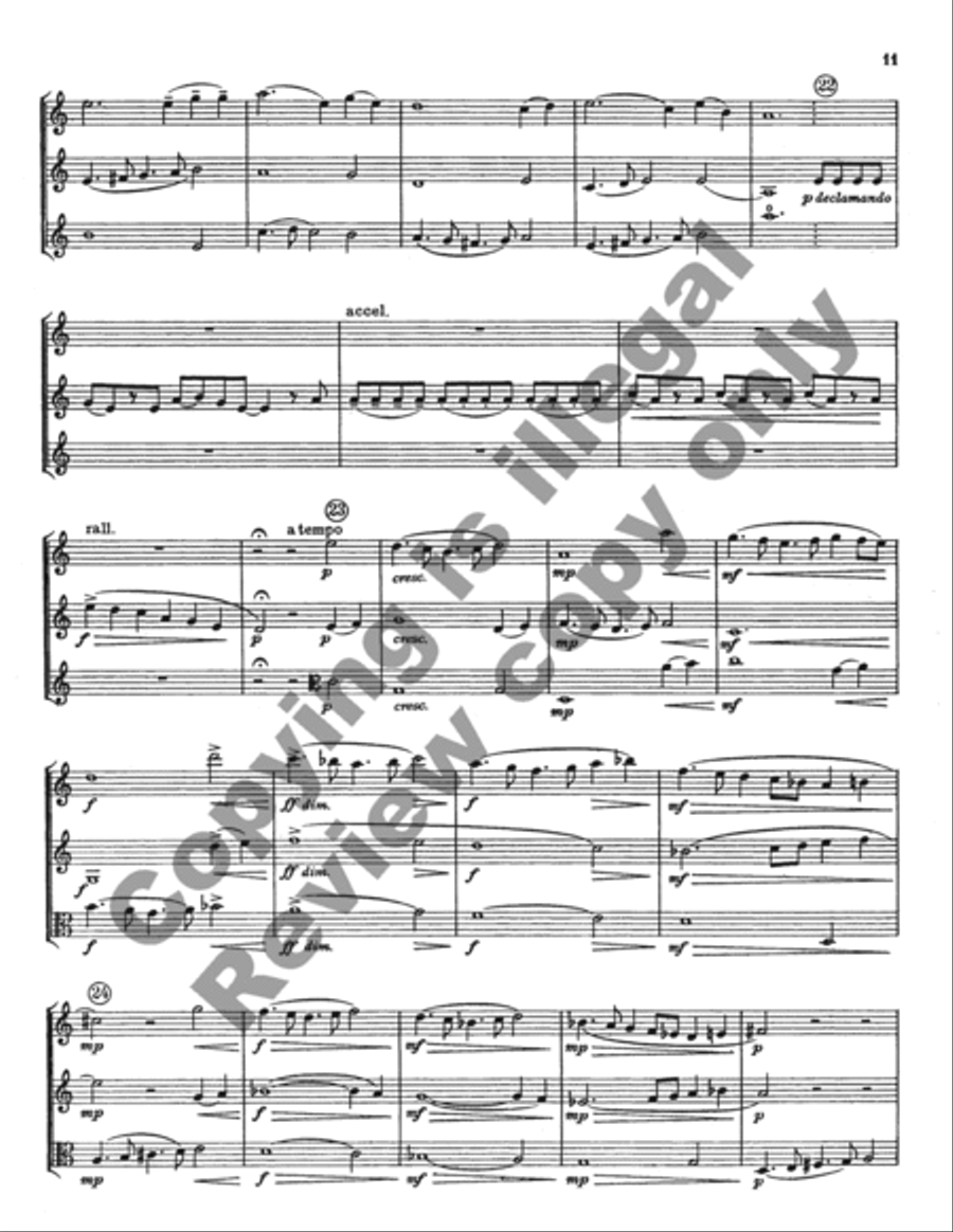 Suite for Oboe, Clarinet, and Viola Clarinet scores gallery preview page 10