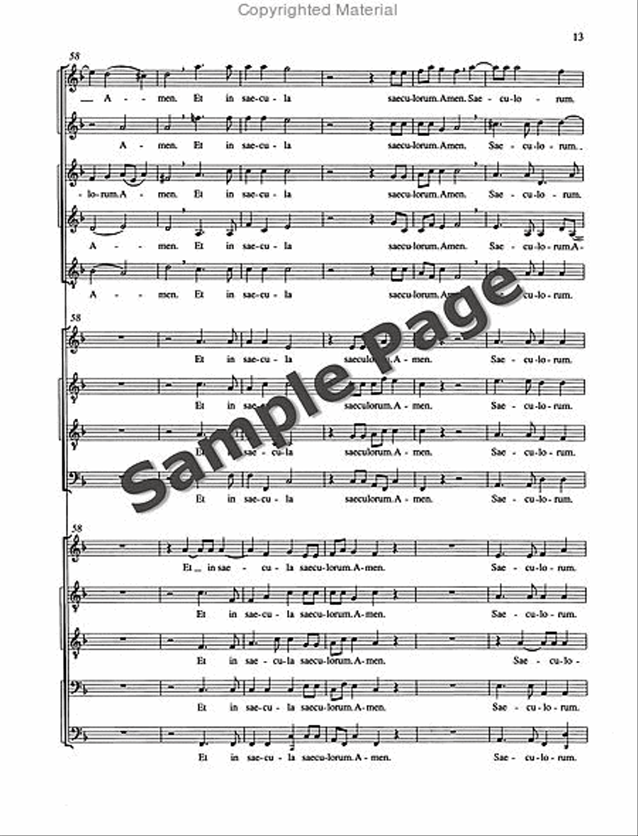 Nunc Dimittis Three Choirs STTB scores gallery preview page 14