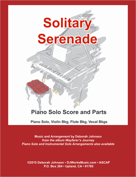 Solitary Serenade Piano Solo Score Piano Solo - Digital Sheet Music