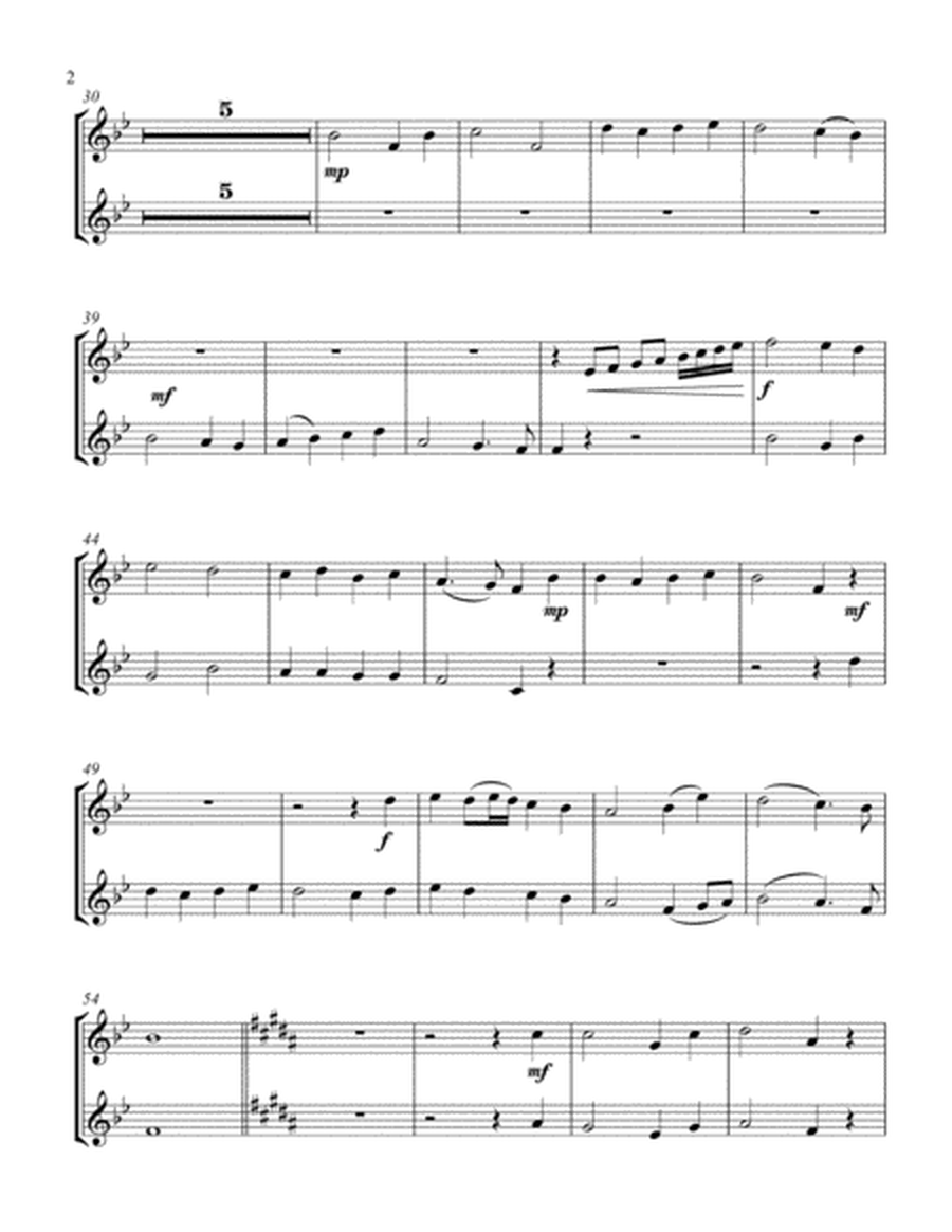 O Come, All Ye Faithful (treble Bb instrument duet, parts only) image number null